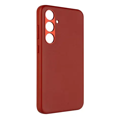 FIXED Kožený zadní kryt MagLeather s podporou MagSafe pro Samsung Galaxy S24+ červená