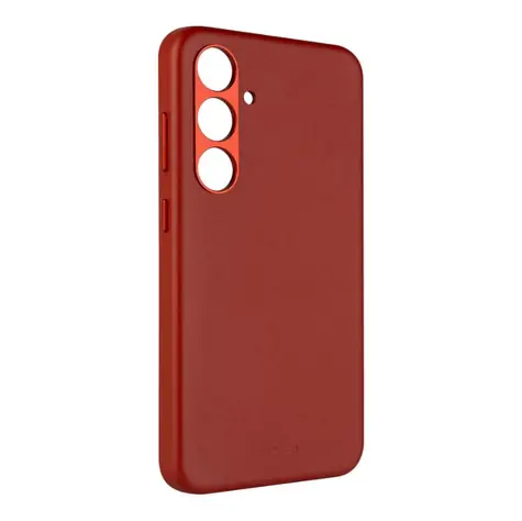 FIXED Kožený zadní kryt MagLeather s podporou MagSafe pro Samsung Galaxy S24 červená / doprodej