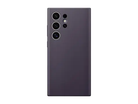 Samsung Vegan Leather Case Galaxy S24 Ultra tmavě fialová