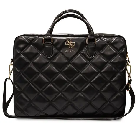 Guess PU Quilted 4G Metal Logo Computer Bag 15/16