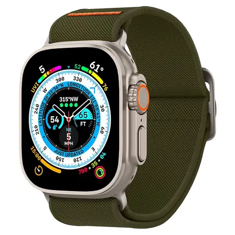 Spigen Lite Fit Ultra řemínek pro Apple Watch 49 & 45 & 44 & 42mm zelená