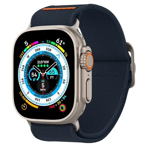 Spigen Lite Fit Ultra řemínek pro Apple Watch 49 & 45 & 44 & 42mm modrá