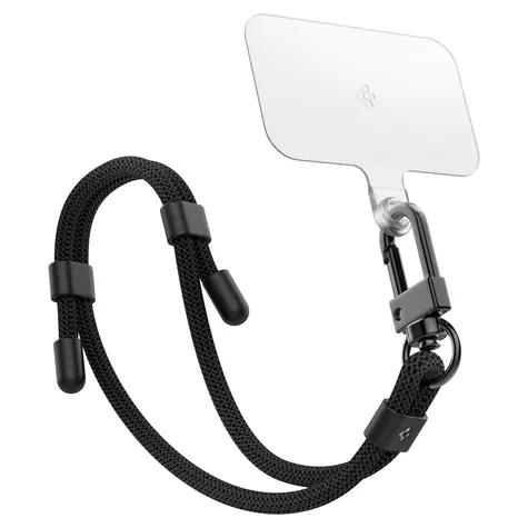 Spigen Wrist Strap + ConTag Univerzální řemínek na zápěstí se sadou ConTag černá