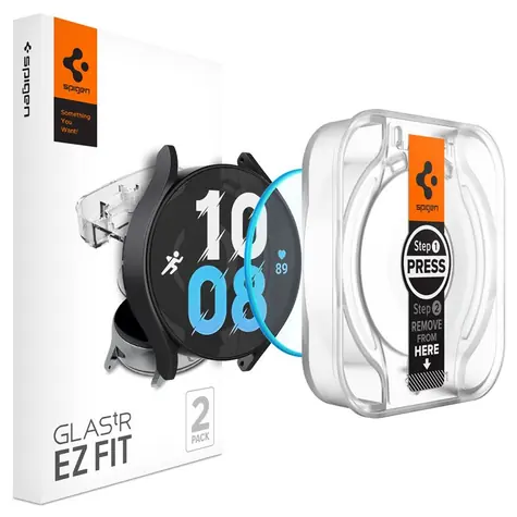 Spigen Glass tR EZ Fit ochranné sklo pro Samsung Galaxy Watch6 40mm čirá 2 ks 