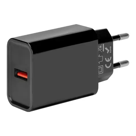 Obal:Me Cestovní Nabíječka USB-A 18W černá