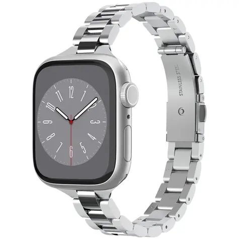 Spigen Modern Fit 316L řemínek pro Apple Watch 41mm & 40mm & 38mm stříbrná