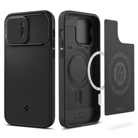 Spigen Optik Armor MagFit ochranný kryt pro Apple iPhone 14 Pro Max černá