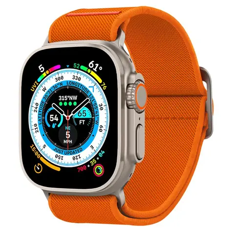 Spigen Lite Fit Ultra řemínek pro Apple Watch 49 & 45 & 44 & 42mm oranžová