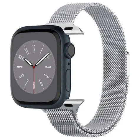 Spigen Metal Fit řemínek pro Apple Watch 41mm/40mm/38mm stříbrná