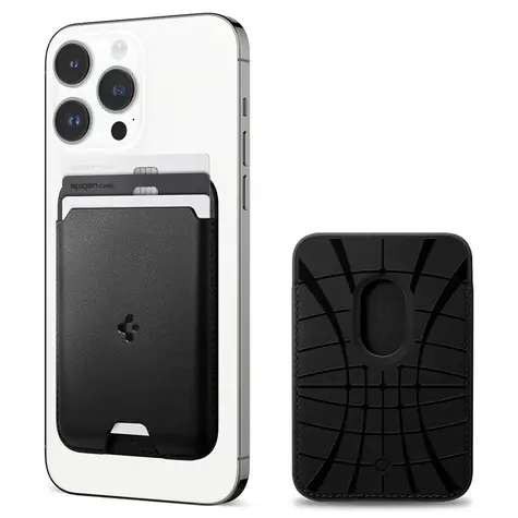 Spigen Valentinus MagSafe Wallet 3 Card pro Apple černá