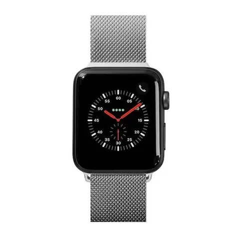 LAUT Steel LOOP řemínek pro Apple Watch 38 & 40 mm stříbrná