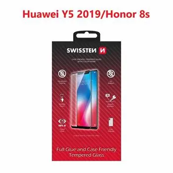 SWISSTEN FULL GLUE COLOR FRAME CASE FRIENDLY sklo pro HUAWEI Y5 2019/HONOR 8s černá