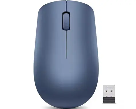 Lenovo 530 modrá / Bezdrátová myš / 1200 DPI / 2.4GHz Nano USB dongle / 1x AA