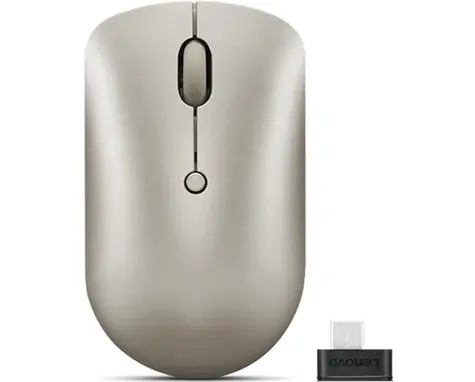Lenovo 540 Wireless zlatá / Bezdrátová myš / 2400 DPI / 2.4GHz USB-C dongle / 1x AA
