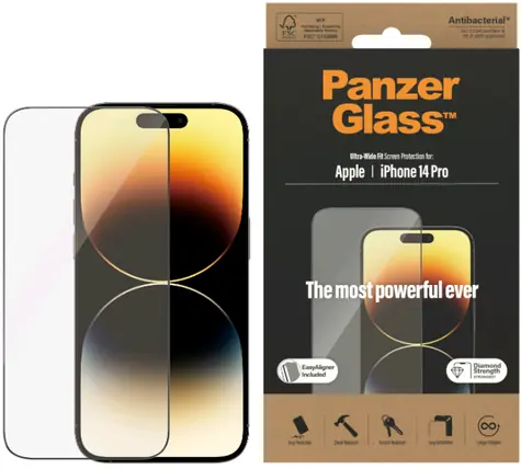 PanzerGlass UWF AB Ochranné sklo pro Apple iPhone 14 Pro / Instalační set