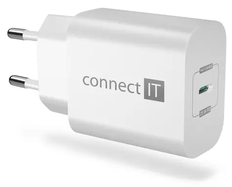 CONNECT IT CWC-2070 Voyager2 bílá / Nabíjecí adaptér / USB-C / 25W