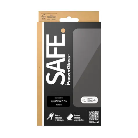 PanzerGlass SAFE. UWF Ochranné sklo pro Apple iPhone 15 Pro