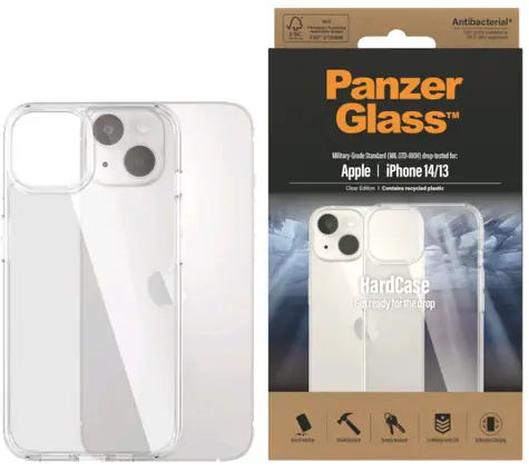 PanzerGlass HardCase Ochranný zadní kryt pro Apple iPhone 14 & 13 čirá 