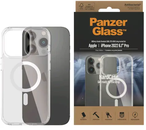 PanzerGlass HardCase MagSafe Ochranný zadní kryt pro Apple iPhone 14 Pro čirá 