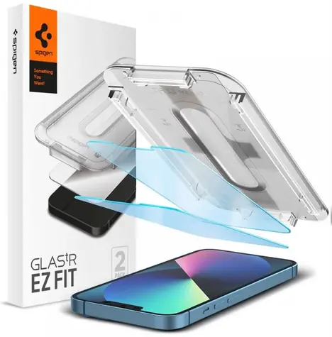 Spigen Glass tR EZ Fit Anti-BlueLight ochranné sklo pro Apple iPhone 16e & 14 & 13 & 13 Pro 2ks 