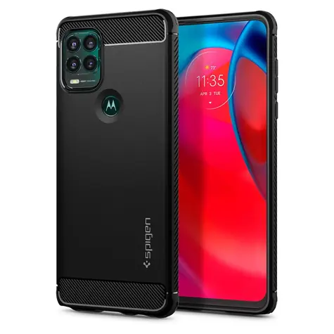 Spigen Rugged Armor ochranný kryt pro Motorola Moto G Stylus 5G černá