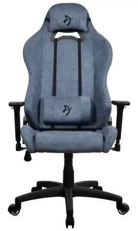 Arozzi Torretta Soft Fabric modrá / Herní židle / látkové čalounění / nastavitelná výška a úhel / otočná o 360°