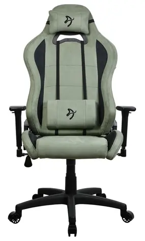 Arozzi Torretta Super Soft zelená / Herní židle / látkové čalounění / nastavitelná výška a úhel / otočná o 360°