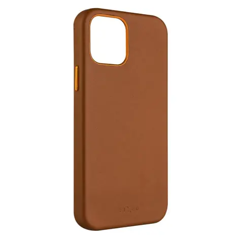 FIXED MagLeather s podporou MagSafe Kožený zadní kryt pro Apple iPhone 12/12 Pro hnědá