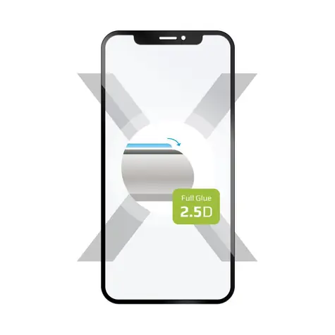 FIXED Full-Cover Ochranné tvrzené sklo pro Motorola Moto G54 5G/G54 Power Edition černá / lepení přes celý displej 