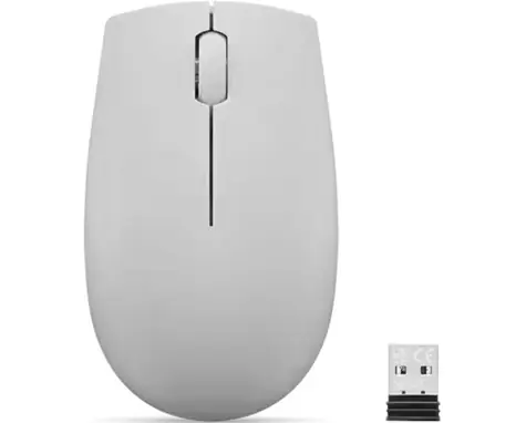 Lenovo 300 Wireless šedá / Bezdrátová myš / 1000 DPI / 2.4GHz USB-A dongle / 1x AA