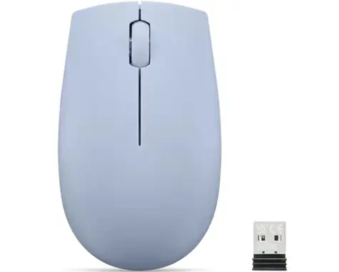 Lenovo 300 Wireless modrá / Bezdrátová myš / 1000 DPI / 2.4GHz USB-A dongle / 1x AA