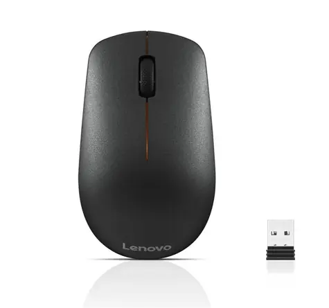 Lenovo 400 USB-A Wireless černá / Bezdrátová myš / 1200 DPI / USB-A 2.4GHz dongle / 1x AA
