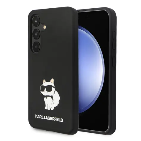 Karl Lagerfeld Liquid Silicone Choupette NFT Zadní Kryt pro Samsung Galaxy S24 černá
