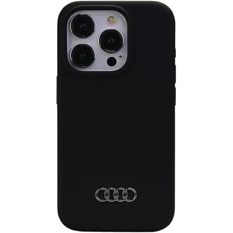 Audi Silicone Zadní Kryt pro Apple iPhone 15 Pro Max černá