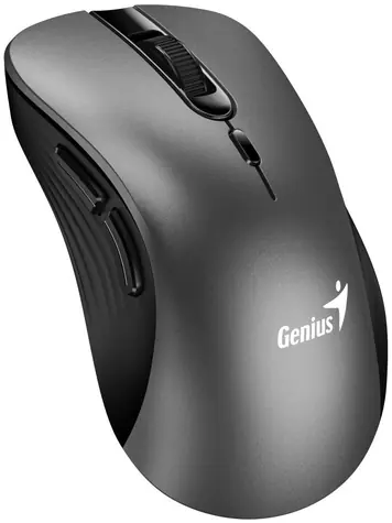 GENIUS Ergo 8100S šedá / Bezdrátová myš / 1600 DPI / 2.4 GHz USB-A dongle / 1x AA