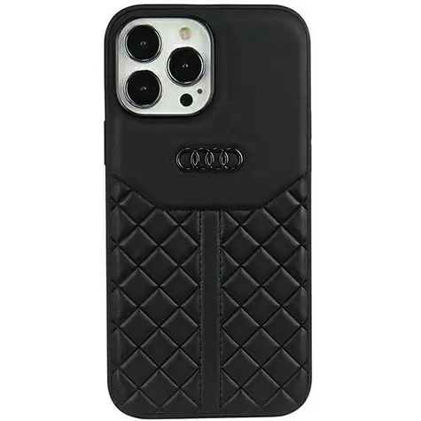 Audi Genuine Leather Zadní Kryt pro Apple iPhone 13 Pro Max černá