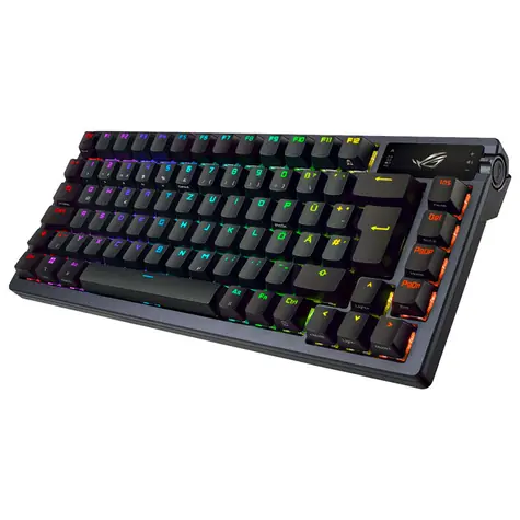 ASUS ROG Azoth černá / Bezdrátová herní klávesnice / mechanická / ROX NX RED / RGB / BT / USB / DE Layout