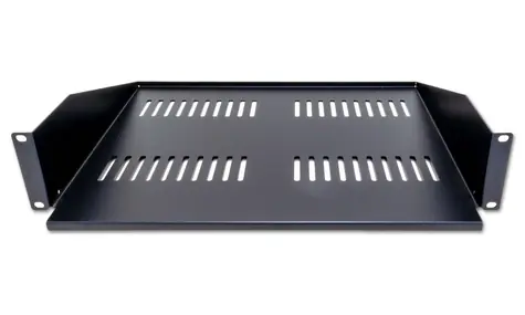 XtendLan CPOLIC2U40-B-P Police 400mm černá / univerzal / 2U / 45kg nosnost / předsunutá