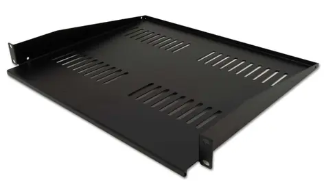 XtendLan CPOLIC1U40-B-P Police 400mm černá / univerzal / 1U / 25kg nosnost / předsunutá