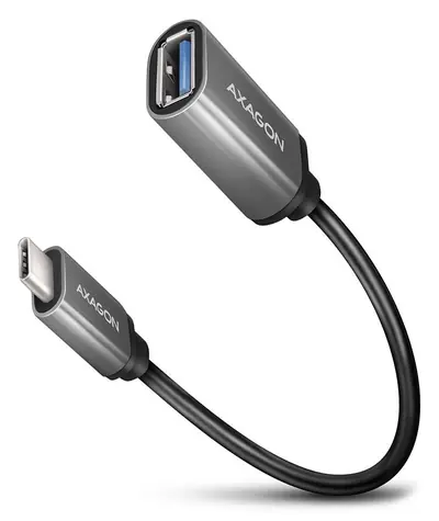 AXAGON RUCM-AFAC Adaptér USB-A 3.2 (F) na USB-C (M) šedá