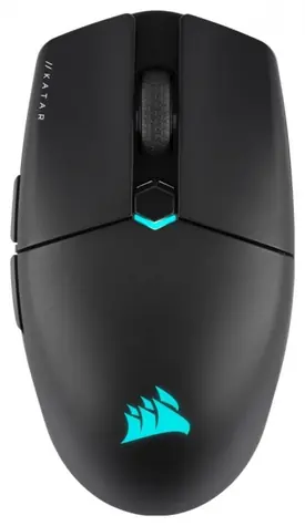 Corsair Katar Elite černá / Bezdrátová herní myš / 26000 DPI / 6 tlačítek / BT / 2.4GHz / 1.8 m