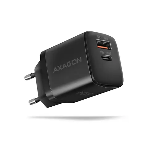 AXAGON ACU-PQ30 černá / Nabíječka / 1x USB-A + 1x USB-C / 30W