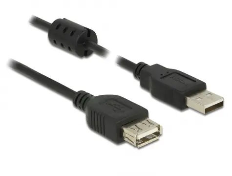 DeLock Prodlužovací kabel USB 2.0 A (M) - USB 2.0 A (F) 0.5m černá