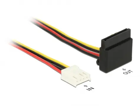 DeLock Kabel Power Floppy 4pin (F) - SATA 15pin (F) 30cm
