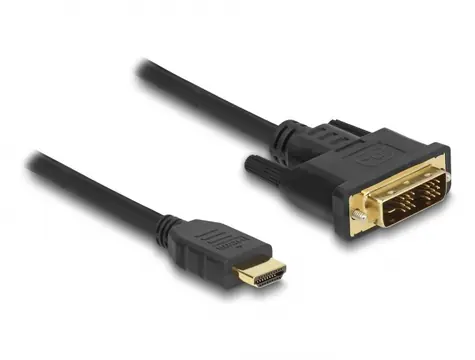 DeLock Kabel DVI-D (M) - HDMI-A (M) 1.5m černá