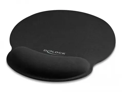 DeLock Ergonomická podložka pod myš 252 x 227 mm černá