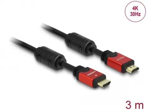 DeLock Kabel HDMI (M) - HDMI (M) 3m černá