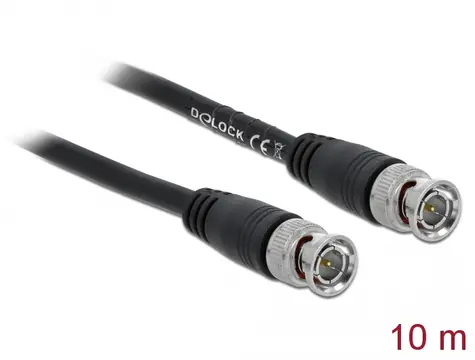 DeLock Kabel BNC (M) - BNC (M) 10m černá