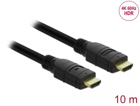DeLock Kabel aktivní HDMI (M) - HDMI (M) 10m černá