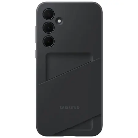 Samsung Zadní kryt s kapsou na kartu pro Samsung Galaxy A35 černá